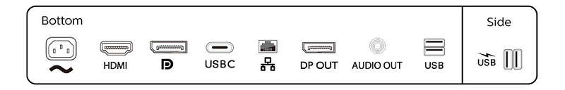 Philips 23.8" (16:9) FHD IPS LED, HDMI, DP, USB-C Dock, Webcam, Speaker, Monitor
