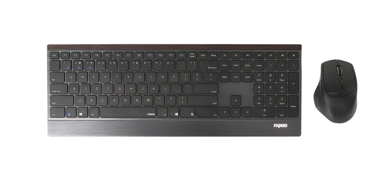 Rapoo 9500M Bluetooth 2.4G Wireless Multi-Mode Keyboard/Mouse Combo - Black