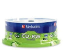 Verbatim CD-RW 4X-12X 700Mb (SPINDLE/25)