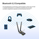TP-Link AX3000 Wi-Fi 6 Bluetooth 5.2 PCIe Adapter