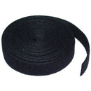 8Ware 25m x 12mm Velcro Cable Tie Hook & Loop Continuous - Black