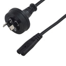 8Ware 2 Pin Power Cable 2m AU Plug 240v to IEC C7 1.8M "Figure Eight"