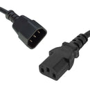 Power Cable Extension IEC-C14 Male - IEC-C13 Female 1.8m