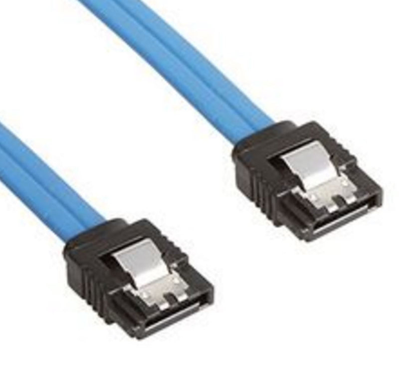 Astrotek SATA 3.0 Data Cable Male to Male Straight 180 to 180 Degree with Metal Lock 26AWG Blue 50cm