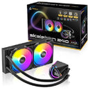ANTEC SKELETON 240 ARGB ALL-IN-ONE LIQUID COOLER, 240mm (PWM ARGB fans, 2000RPM, 72.29CFM, Intel/AMD support, ≤32dB, aluminum radiator)
