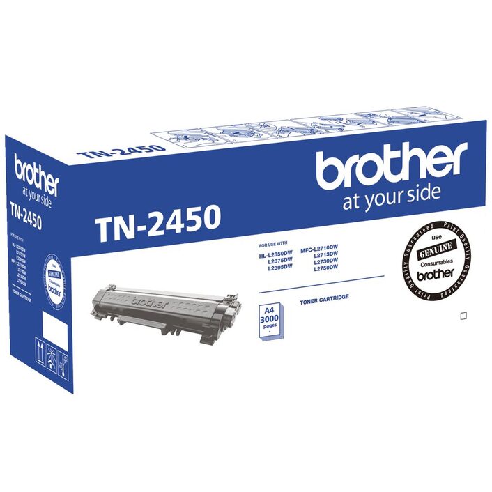 Borther TN-2450 Black toner Cartridge (3000 pages)