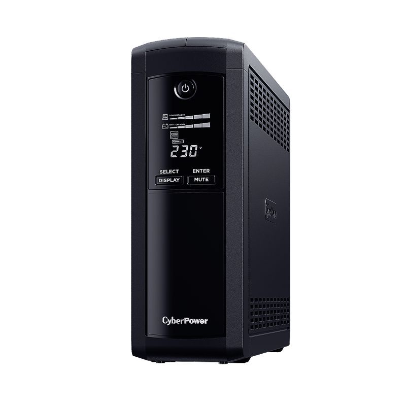 CyberPower Systems  Value Pro-(VP1200ELCD)- 1200VA / 720W Line Interactive UPS - 2* 12V/7.2AH - 2 Yrs Adv. Replacement WTY Incl. internal Batteries