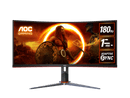 AOC 34" Curved 3440 x 1440 21:9, Ultra Fast 180Hz Panel Gaming Monitor