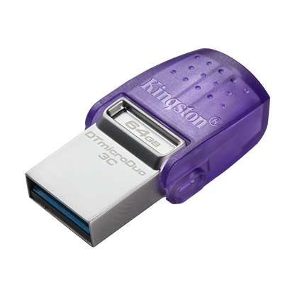 Kingston Data Traveller Microduo 3C 64Gb USB 3.2 + Type A Flash Drive