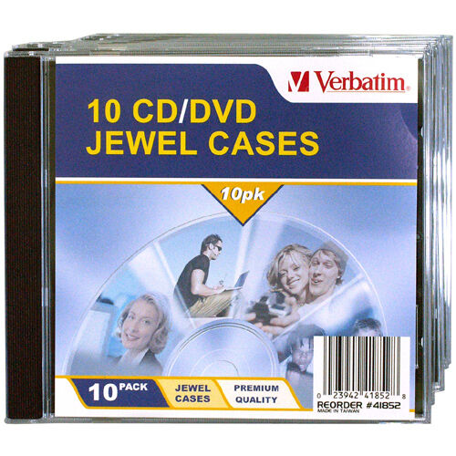 Verbatim CD/DVD Jewel Case 10PK