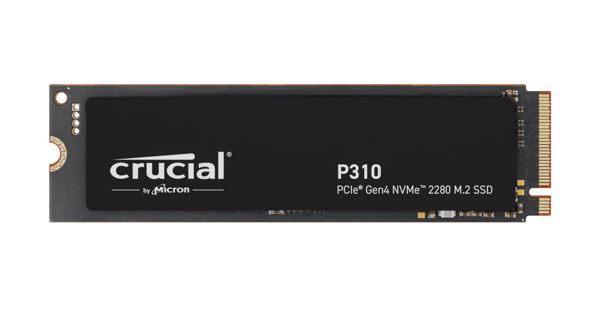 Crucial P310 4TB Gen4 2280 NVMe SSD 7100/6000 MB/s R/W 800TBW 1000K/1000K IOPS 1.5M hrs MTTF Full-Drive Encryption M.2 PCIe4