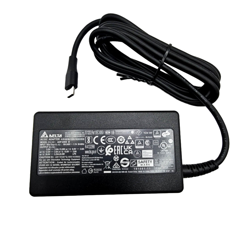 Acer Notebook Power Adapter 65W 20V USB-C