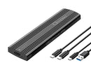 OXHORN USB-C 3.2 Gen 2 M.2 ENCLOSURE - BLACK (NVMe NGFF, supports M key & B+M key, M.2 NVMe SSD up to 4Tb) Macs Windows USB-C USB-A 2 YR WTY