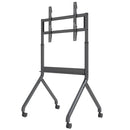 North Bayou Heavy Duty Electric Height Adjust TV Trolley, 60" - 100", 90kg