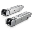 Ubiquiti UFiber SFP Multi-Mode Fiber Module, 2-Pack, 1.25 Gbps Throughput, Supports Connections Up to 550 m, Incl 2Yr Warr