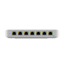 Ubiquiti Ultra 60W, Compact 8-port Layer 2 GbE PoE Switch, Versatile Mounting, 7 GbE PoE+ Output ports, 1 GbE Port, Includes PSU