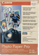 Canon PR101 A4 245gsm Gloss Photo Paper Pro (50 Sheets) (Faded Packaging)