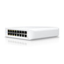 Ubiquiti UniFi Switch Lite 16 PoE, Layer 2, 16x GbE RJ45 Ports, 8x 802.3at PoE+ Ports, 45W PoE Budget, Fanless Unit, Wallmount Kit Included