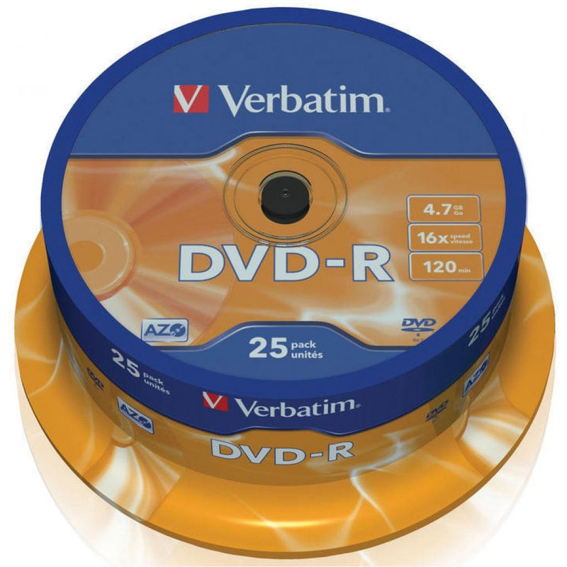 Verbatim DVD-R4.7GB 16X 25pk Spindle