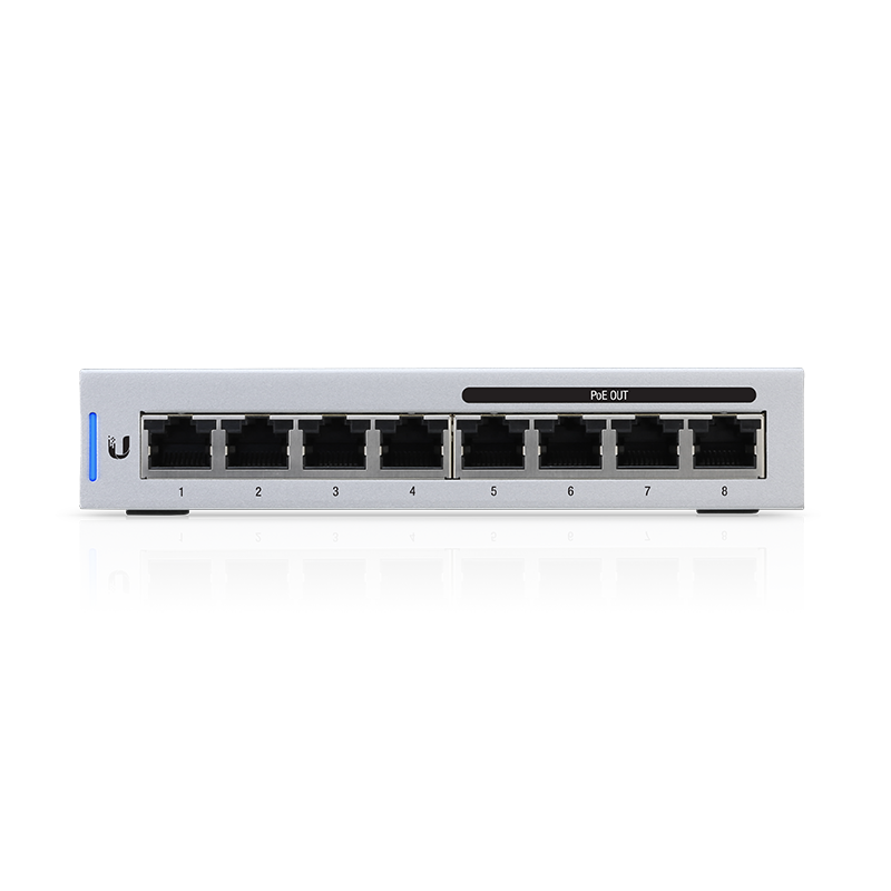 Ubiquiti UniFi Switch 8-port with (4) auto-sensing PoE ports